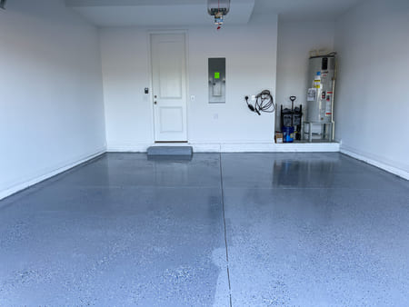 Epoxy garage floor